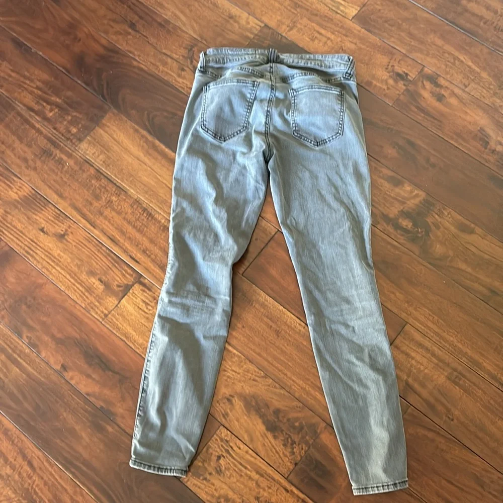 Pistola | Audrey moto skinny jeans low rise washed black denim ribbed knees - Picture 9 of 13